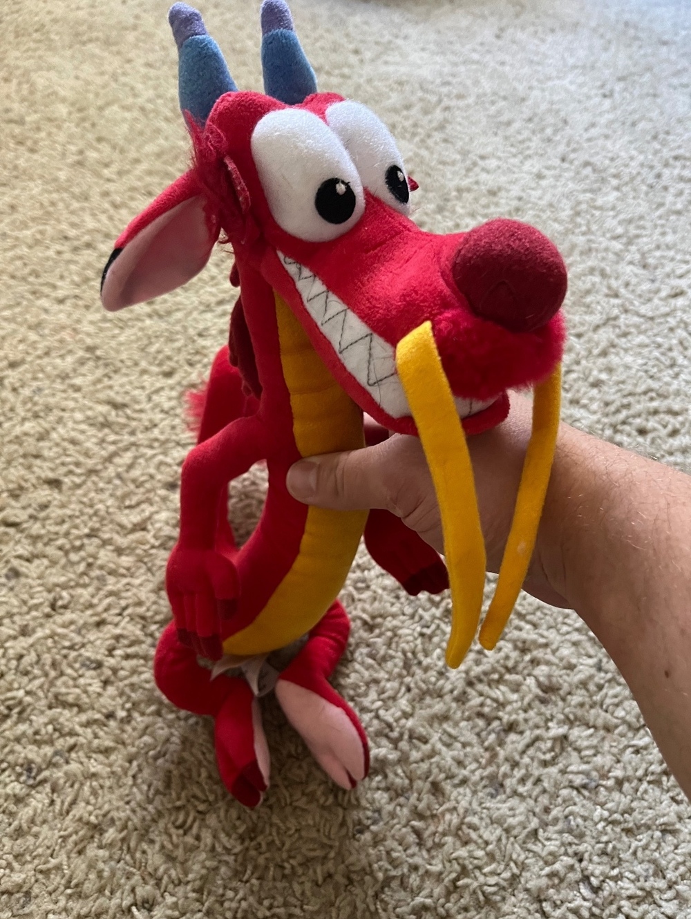 Disney Mulan Mushu Plush Stuffed Dragon Toy